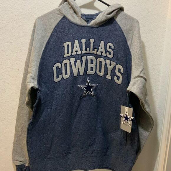 NFL Dallas Cowboys Sweatshirt Men Size Small Zylan Pullover Hooded Embroidered - Picture 4 of 4